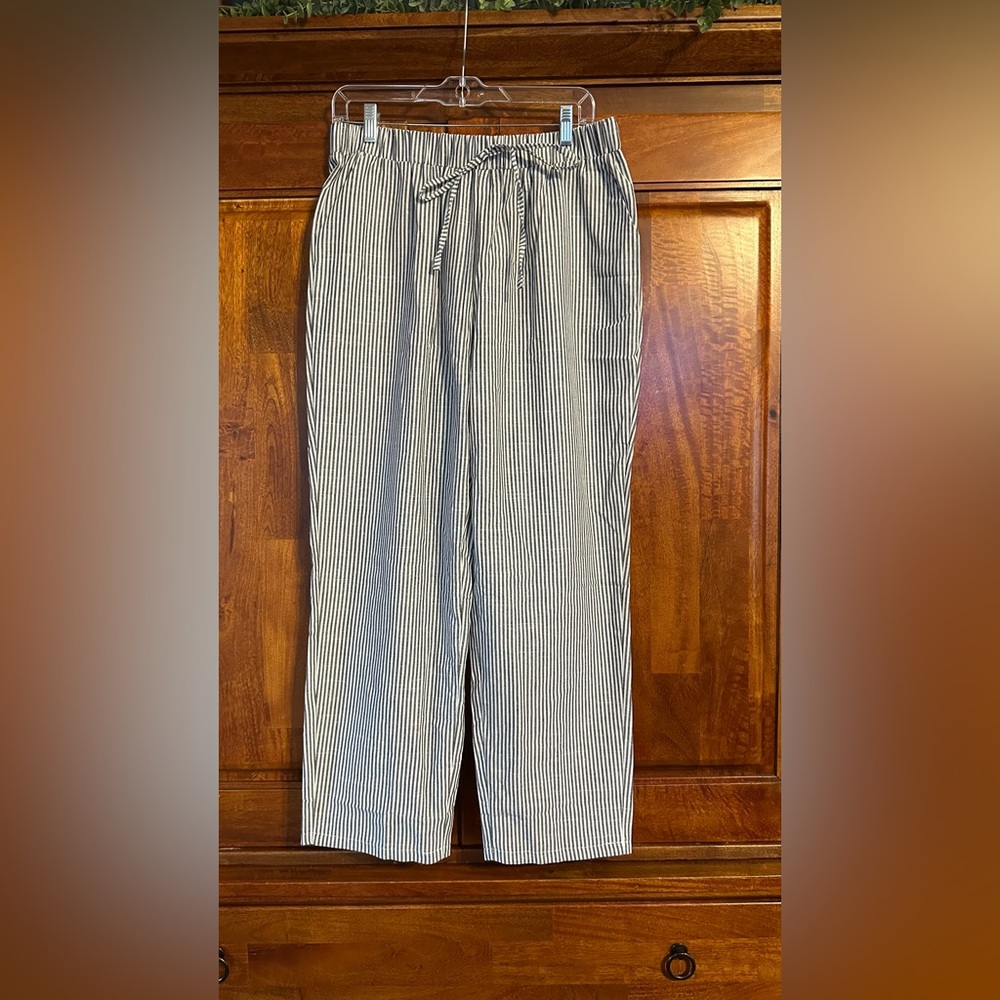 Women's Striped Wide Leg Pants